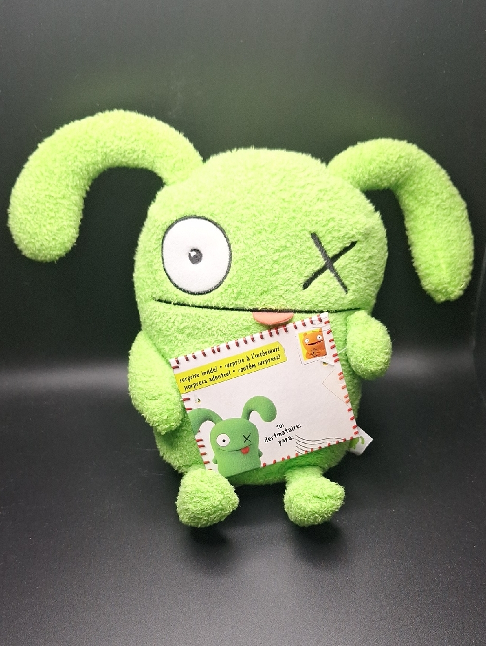 Uglydoll OX Green Plush Bunny Toy - Soft Kids Plush